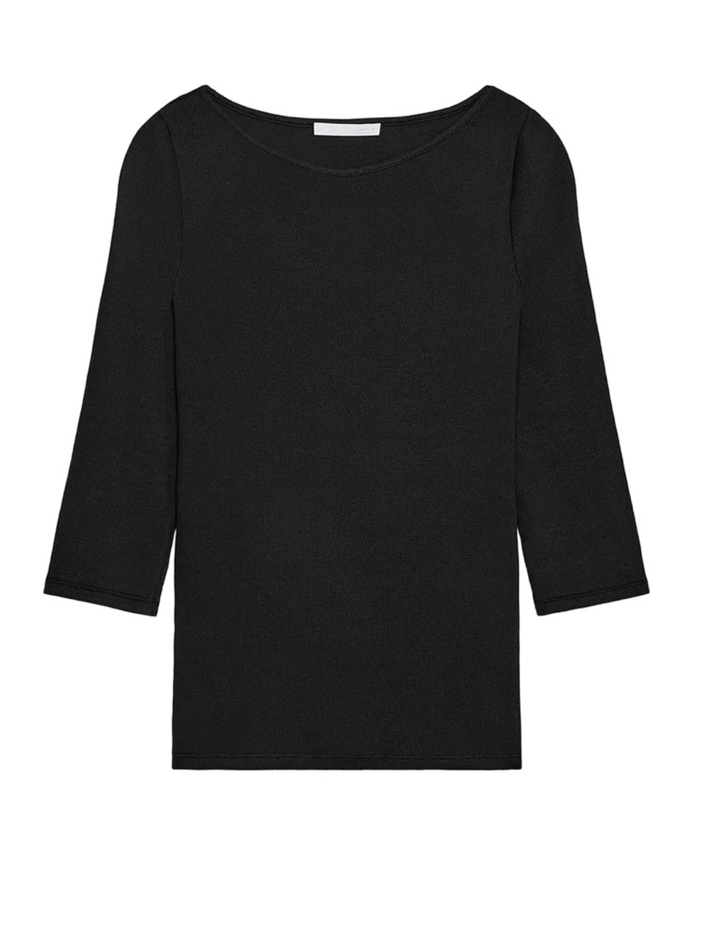 Zara cotton boat neck tshirt